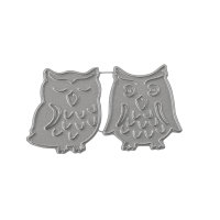 Stanzschabl. Set Eulen, 3-3,5cm, SB-Btl 2Stück