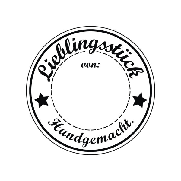 Stempel Lieblingsstück, 3cm ø