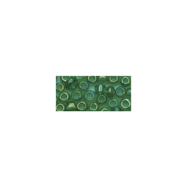 Rocailles, 2,6 mm ø, transp.gelüstert, Dose 17g, grün