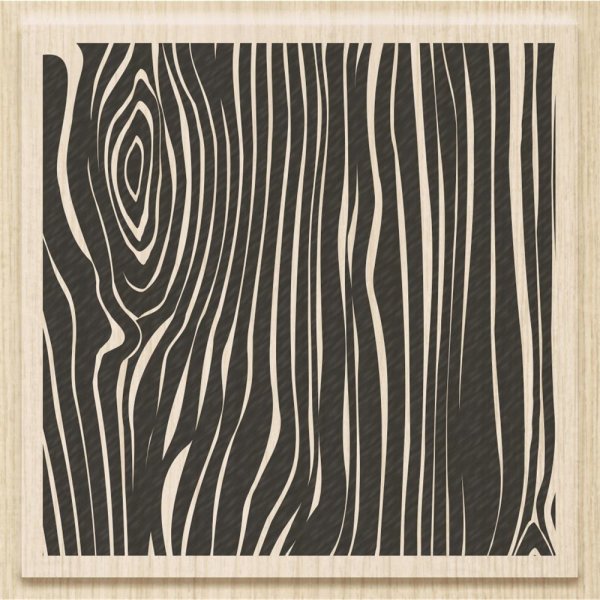Stempel aus Holz Wood Motivgrösse 7 x 7 cm