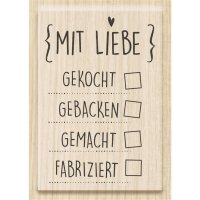 Holzstempel Mit Liebe