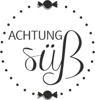 Stempel rund Achtung süss