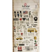 Sticker NewYork Diary, 15x9,2cm, PVC, SB-Btl 1Bogen