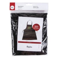 Baumwoll- Schürze, 70x95cm, SB-Btl 1Stück, schwarz