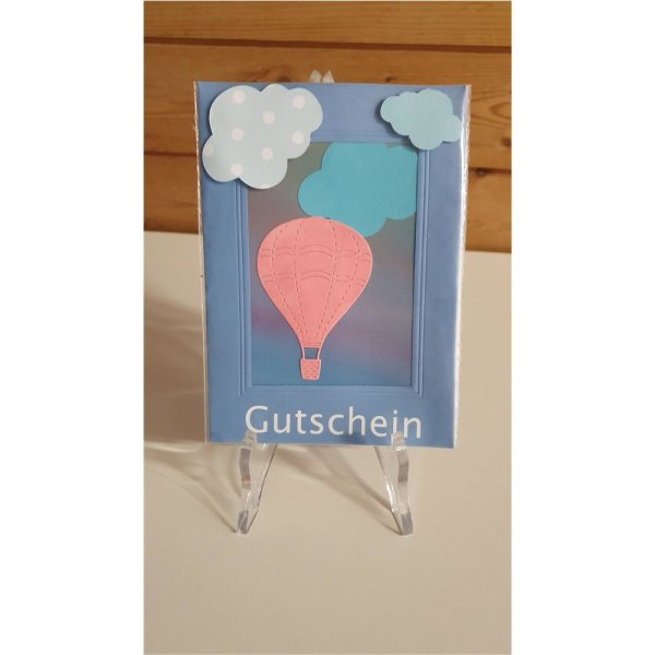 Karte Heissluftballon Gutschein