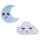 Patch Moon and Cloud zum Aufbügeln, 2,5-3,6x2,2-3,1cm, SB-Btl. 2Stück