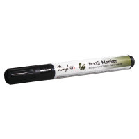 Textil-Marker deckend, Rundspitze 2-4 mm, mit Ventil, schwarz