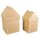 Pappmaché Boxen Häuser,FSC Recycled 100%, 2 St.: 13,3x13,3x23cm + 11,5x11,5x20cm