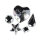 Acryl-Strasssteine zum Aufkleben, 3-12 mm, 5 Sorten, SB-Btl 58Stück, kristall