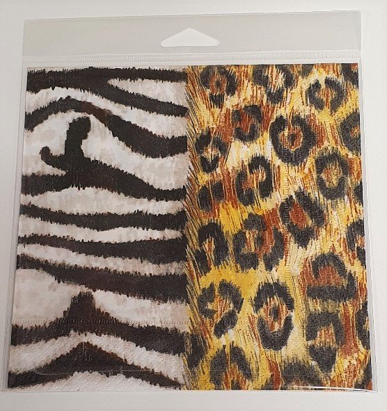 Serviette "Zebra-Gepard" 1-er Set