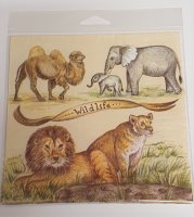 Serviette "Safari-Tiere" 1-er Set
