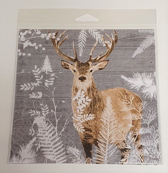 Serviette "Hirsch" 5-er Set