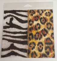 Serviette "Zebra-Gepard" 5-er Set
