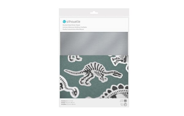 Silhouette Stickerpapier Metallic Silber