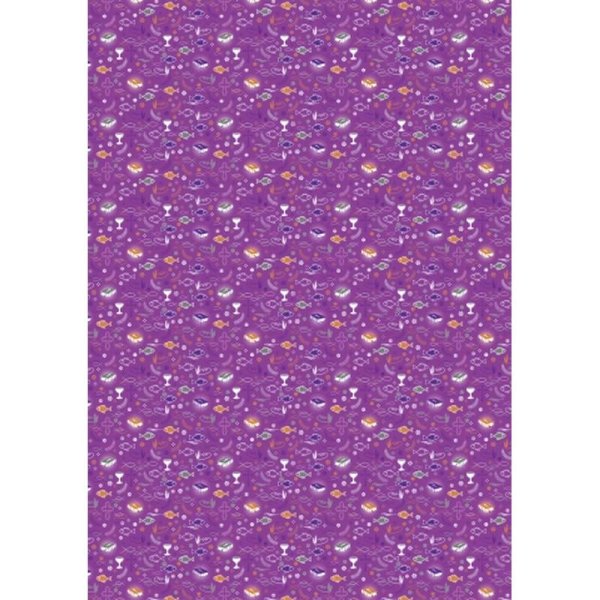 Motivkarton Kommunion-Konfirmation, violett, A4