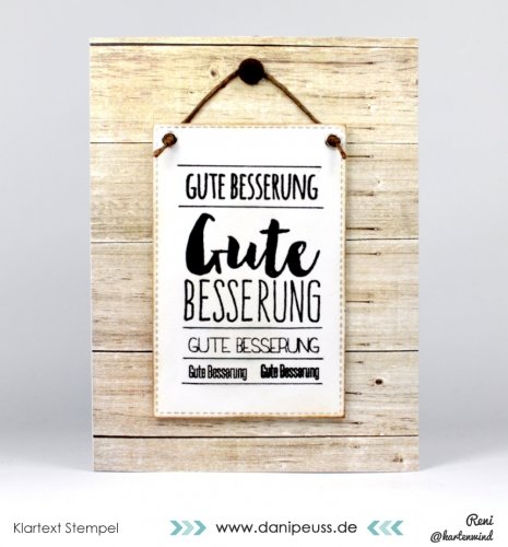 Klartext-Stempelset A6 "Gute Besserung", CHF 18.90