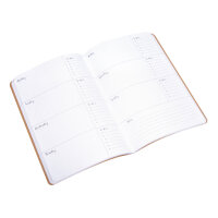 Booklet Weekly Planner,FSC Mix Credit, A5, 60 Blatt, 80 g/m², kraft