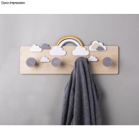 Holzmotiv Wolke, FSC Mix Credit, 16,8x8,3cm, 6-teilig, SB-Btl 1Set, natur