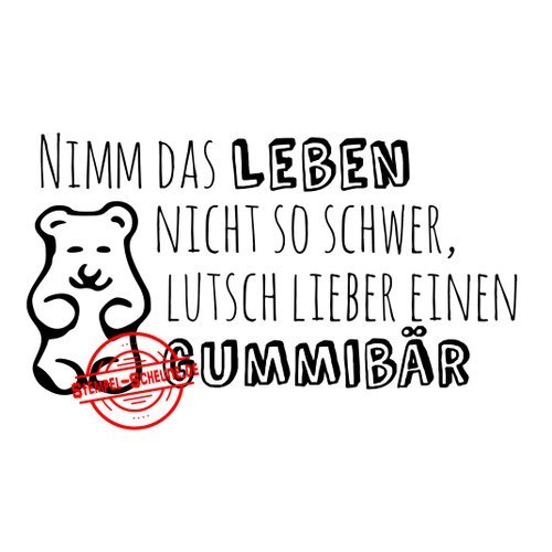 Holzstempel "Gummibär"