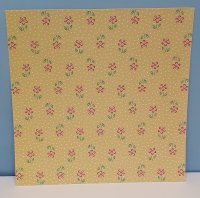 Scrapbookpapier Blumen (gelb)