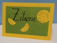 Karte "Zitrone"