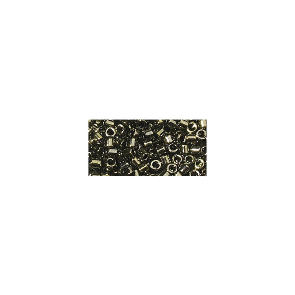 Miyuki Delica-Rocailles, 2,2mm ø, metallic, Dose, brill.bronze, 4g