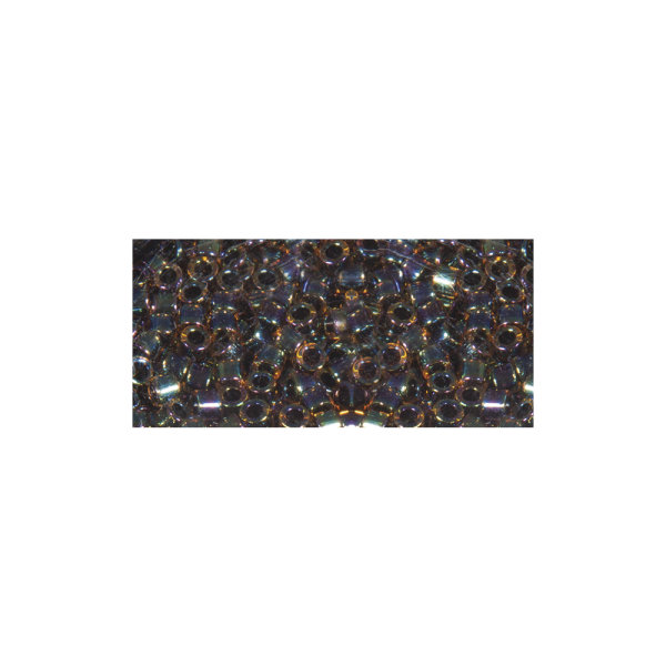 Miyuki Delica-Rocailles, 2,2mm ø, transparent Rainbow, Dose, regenbogen, 9g
