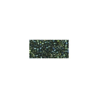 Miyuki Delica-Rocailles, 1,6mm ø, metallic, Dose, smaragd, 4g