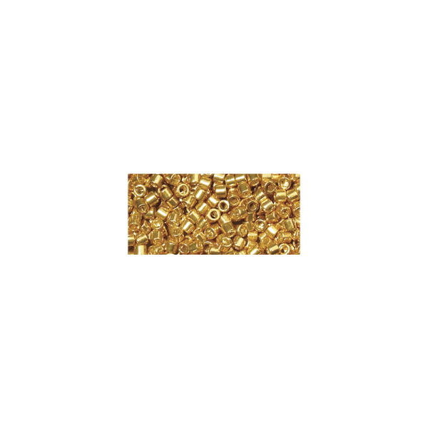 Delica-Rocailles, 1,6mm , metallic, Dose, gold, 4g