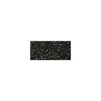 Delica-Rocailles, 1,6mm ø, metallic matt, Dose, schwarz, 6g