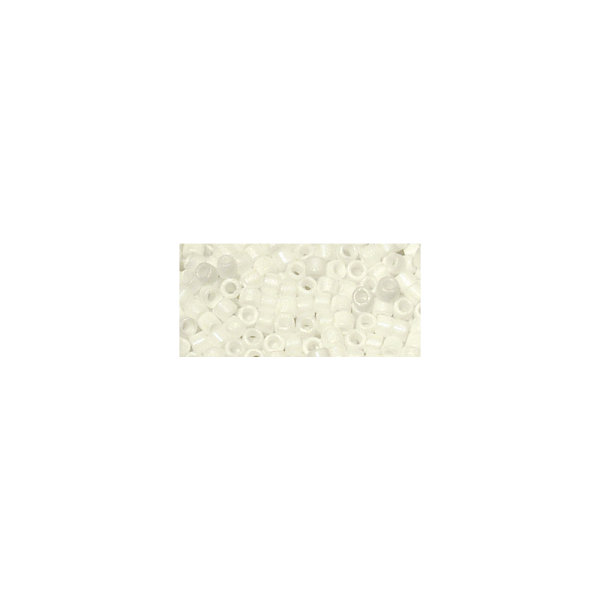 Miyuki Delica-Rocailles, 1,6mm ø, matt opak, Dose, schneeweiß, 6g