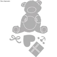 Stanzschablone: Happy Bear, 1,5-5,7cm, SB-Btl 1Stück