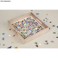 Soft Glas Mosaik Mix, polygonal, Dose 500g, bunt
