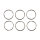 Schlsselring, 20mm , SB-Btl 6Stck, platin