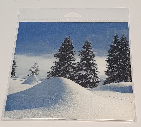 Serviette "Schneetannen" 1-er Set