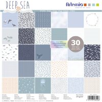Bloc 30 feuilles 170g + foil Deep Sea