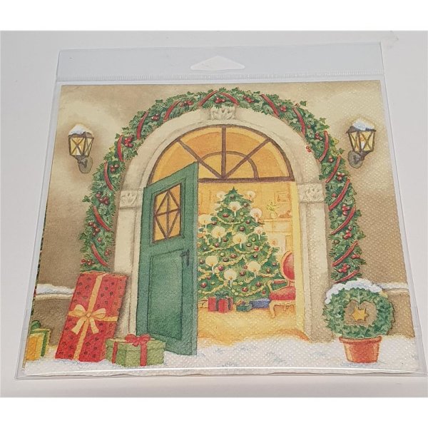 Serviette "Weihnachten im Haus" 1-er Set