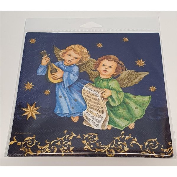 Serviette "Singende Engel dunkelblau" 1-er Set