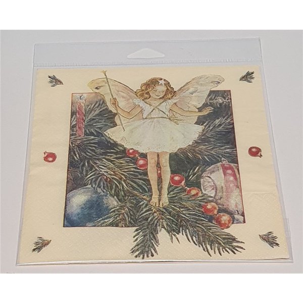 Serviette "Die kleine Weihnachtsfee" 1-er Set