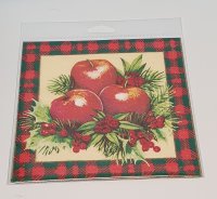 Serviette "Weihnachtsäpfel" 1-er Set