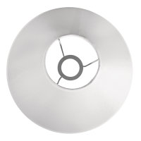 Lampenschirm, rund, konisch, 30 cm ø unten, 10 cm ø oben, H.: 19 cm, weiss