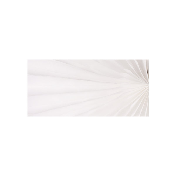 Papier Rosetten, 20+30cm , SB-Btl 2Stck, weiss