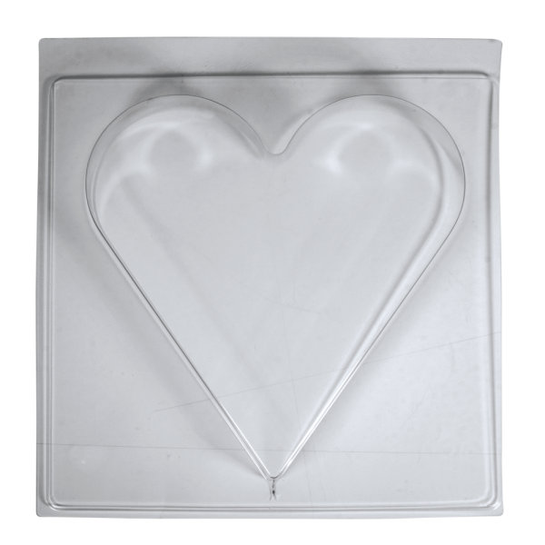 Giessform: Herz, 25x27cm, Tiefe 4cm