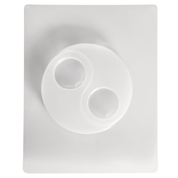 Giessform: Teelichthalter Yin Yang, 2 Motive, 12x8 cm