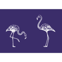 Schablone 2 Flamingos, DIN A5, 1 Schabl.+1 Rakel im SB-Btl.