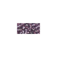 Rocailles, 4 mm ø, mit Silbereinzug, Dose 17 g, lila