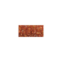 Rocailles, 4 mm ø, mit Silbereinzug, Dose 17 g, orange