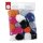 Garn Pompons Set Sporty, 3,8+5cm ø, Farben+Grössen sortiert, SB-Btl 18Stück