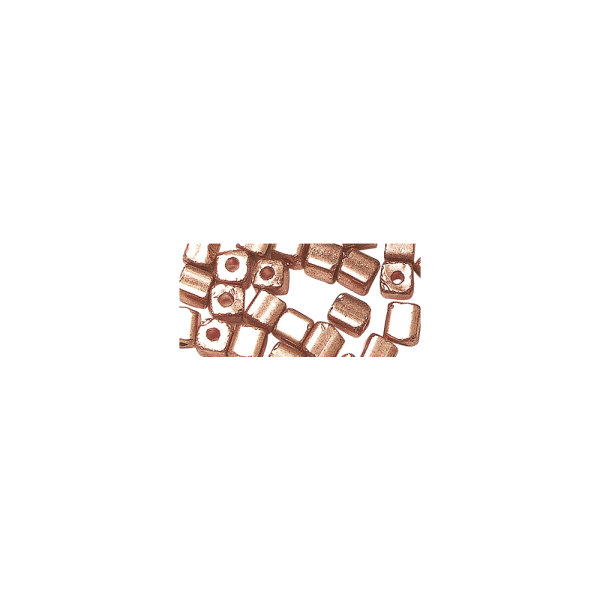 Metallic-Wrfel, matt, 3,4 mm, Dose 15g, zartrosa