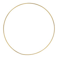 Metallringe, beschichtet, 30cm ø, gold